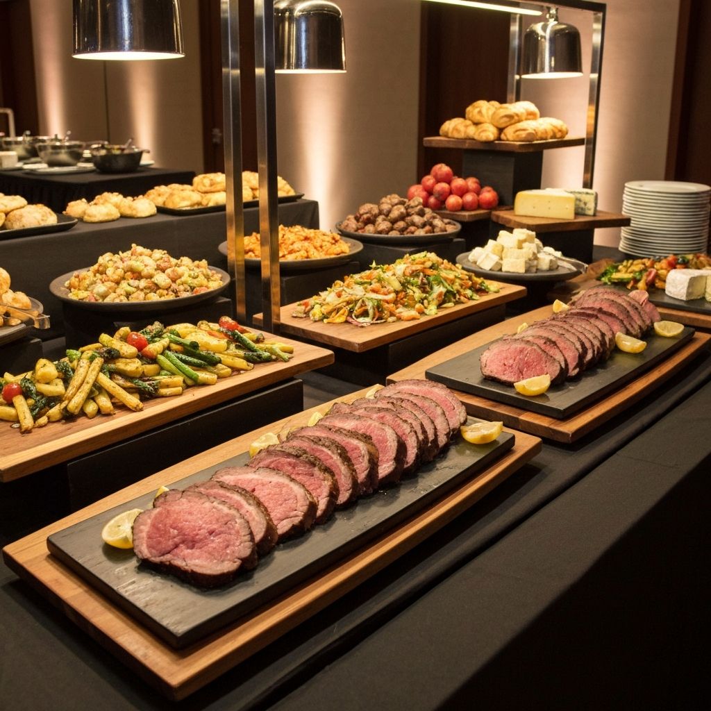 Corporate event buffet